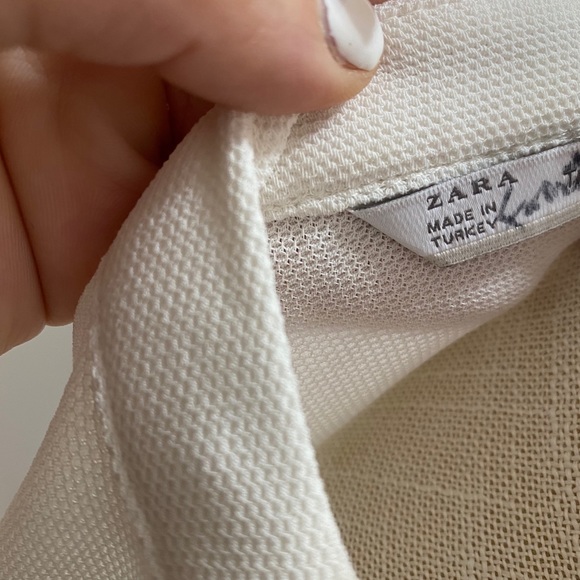 Zara Animal Print color block top Sz medium - Picture 7 of 8